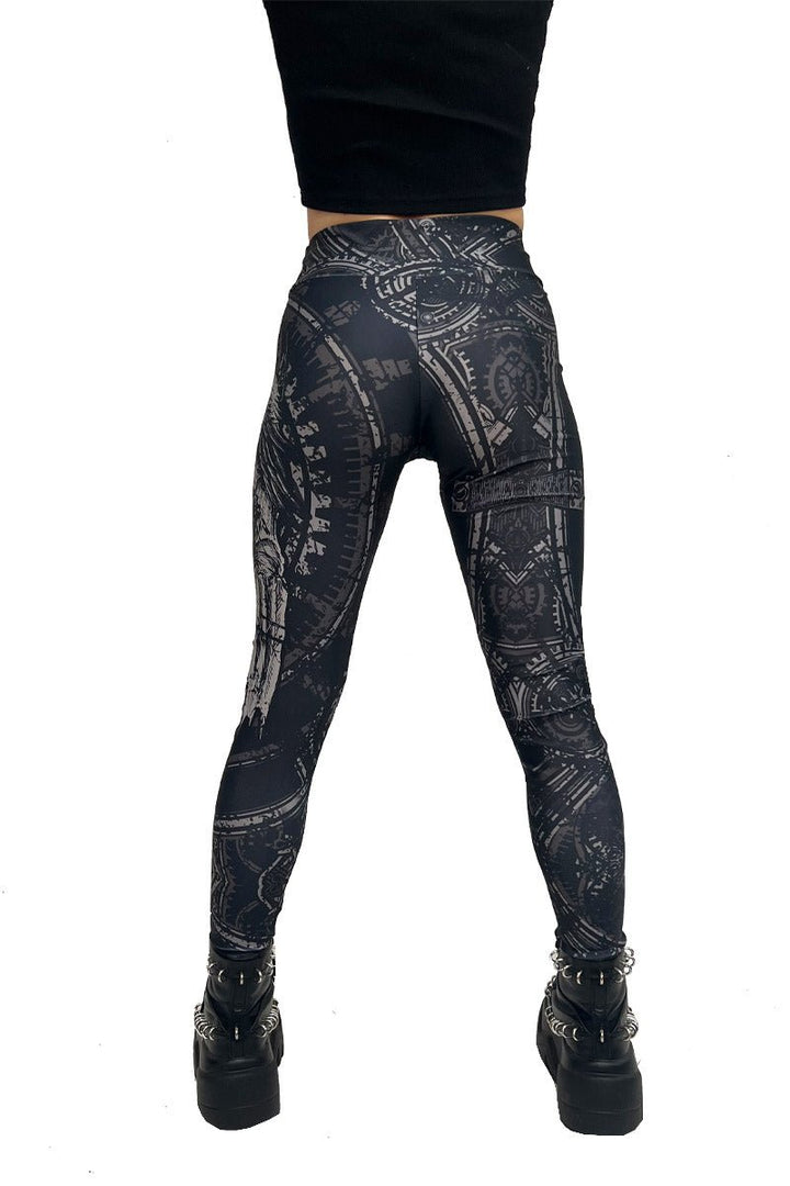 Deathcore Plague Doctor Leggings - womens bottoms - VampireFreaks - VampireFreaks