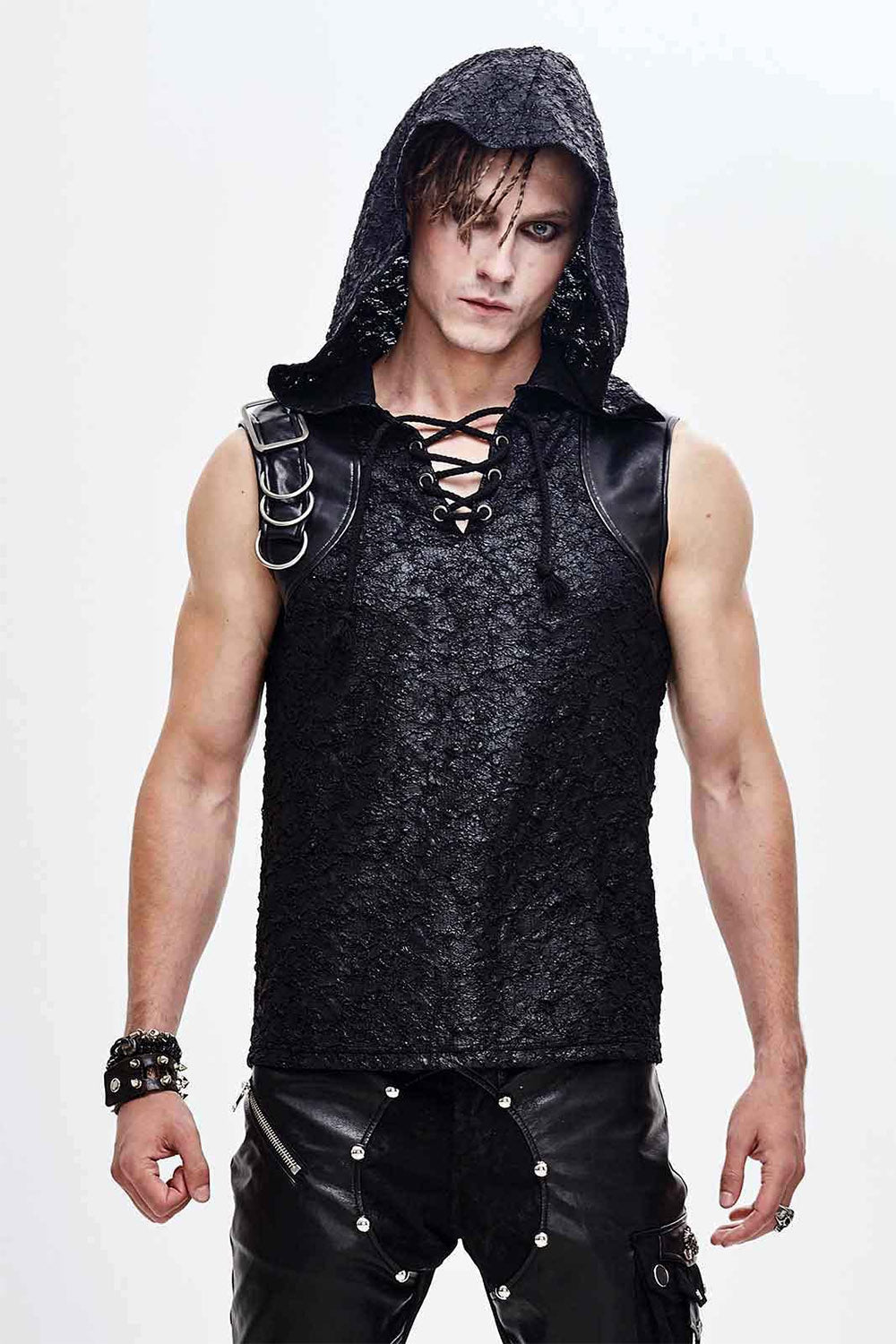 Deathklok Hooded Top - mens tops - VampireFreaks - Devil Fashion