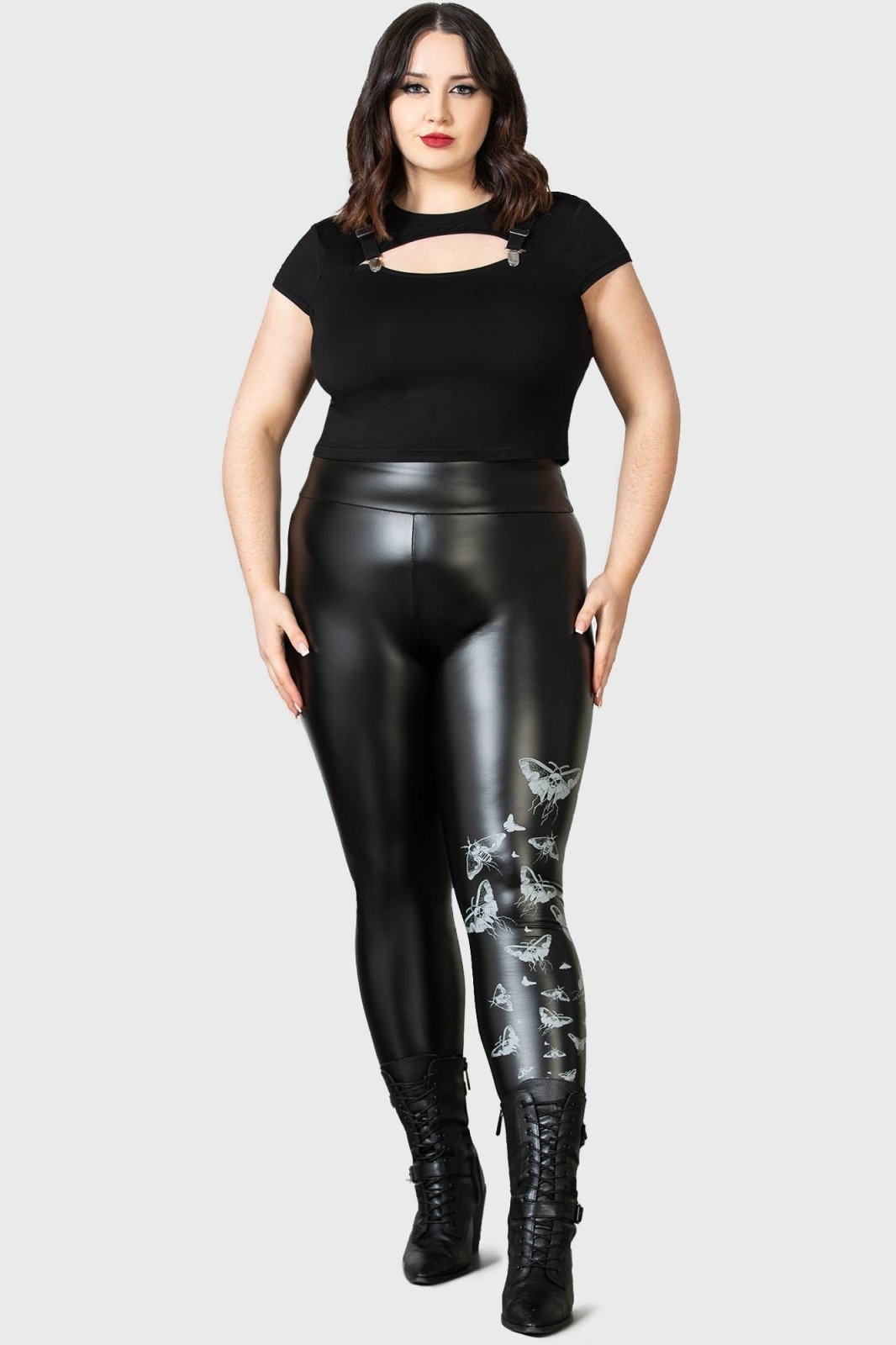 Death's Head Leggings - womens bottoms - VampireFreaks - Killstar