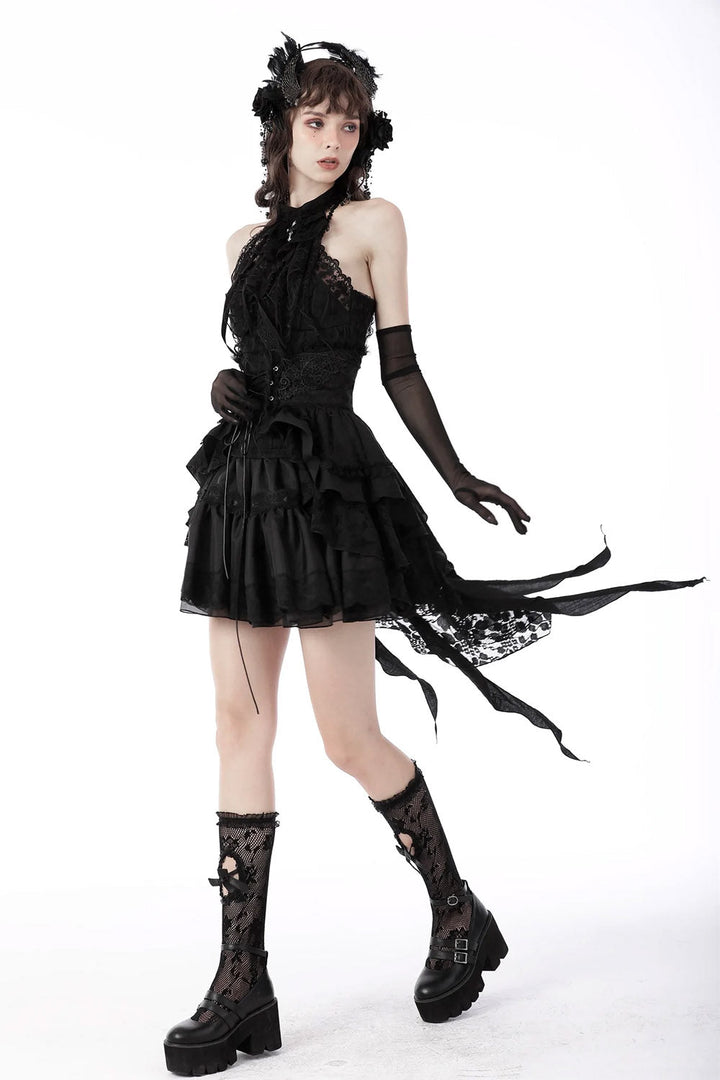 Death's Muse Ruffled Corset Skirt - skirts - VampireFreaks - Dark In Love