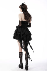 Death's Muse Ruffled Corset Skirt - skirts - VampireFreaks - Dark In Love