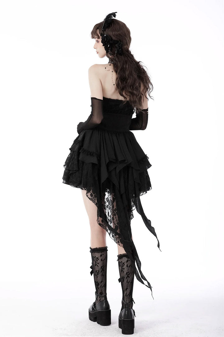 Death's Muse Ruffled Corset Skirt - skirts - VampireFreaks - Dark In Love