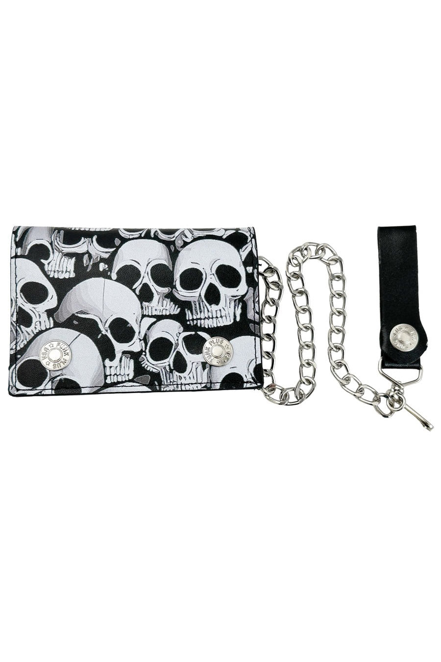 Decayed Skulls Biker Wallet - bags & wallets - VampireFreaks - Funk Plus