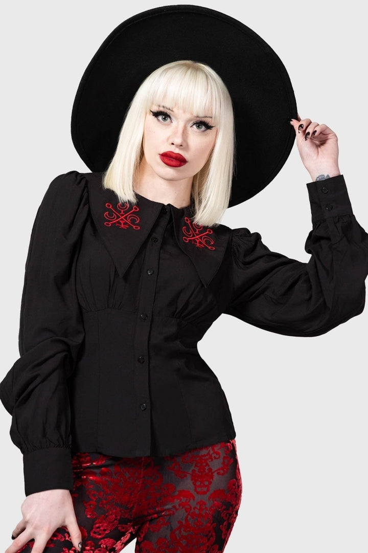 Decerabia Shirt - womens tops - VampireFreaks - Killstar