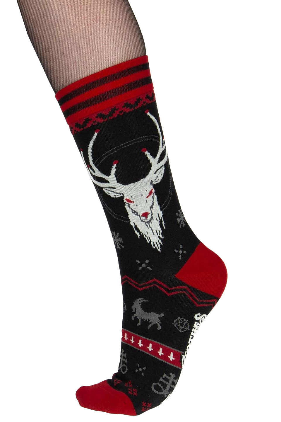 gothic xmas socks