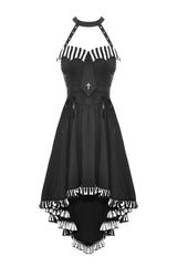 Deetz Striped Swing Dress - dresses - VampireFreaks - Dark In Love