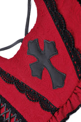 gothic red corset