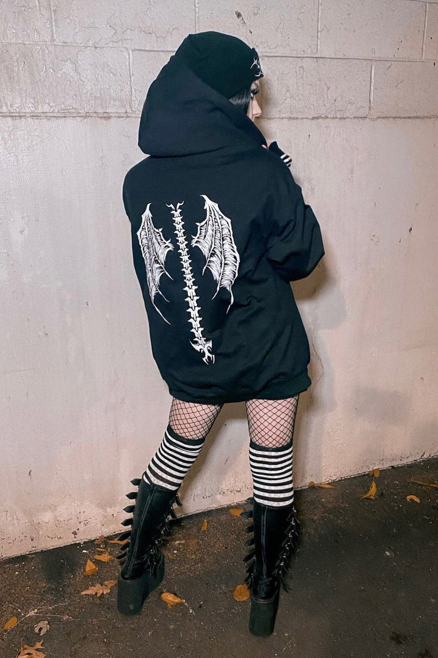 Demon Wings Hoodie [Zipper or Pullover] - mens outerwear - VampireFreaks - VampireFreaks