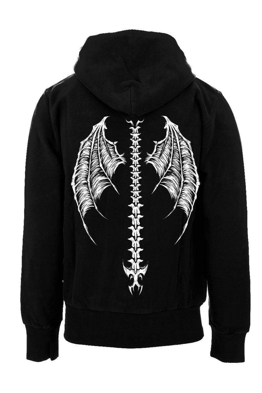 Demon Wings Hoodie [Zipper or Pullover] - mens outerwear - VampireFreaks - VampireFreaks