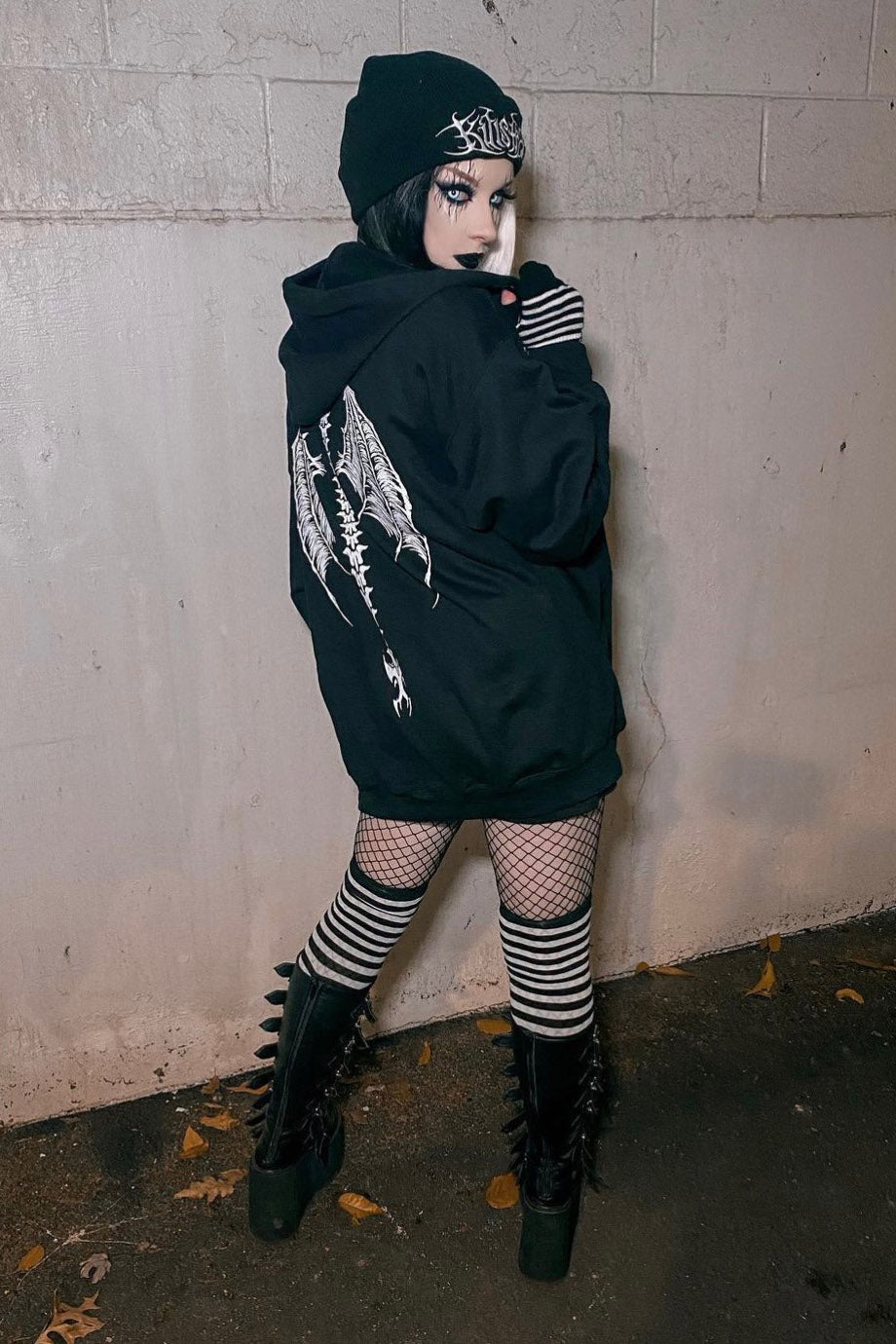 Demon Wings Hoodie [Zipper or Pullover] - mens outerwear - VampireFreaks - VampireFreaks