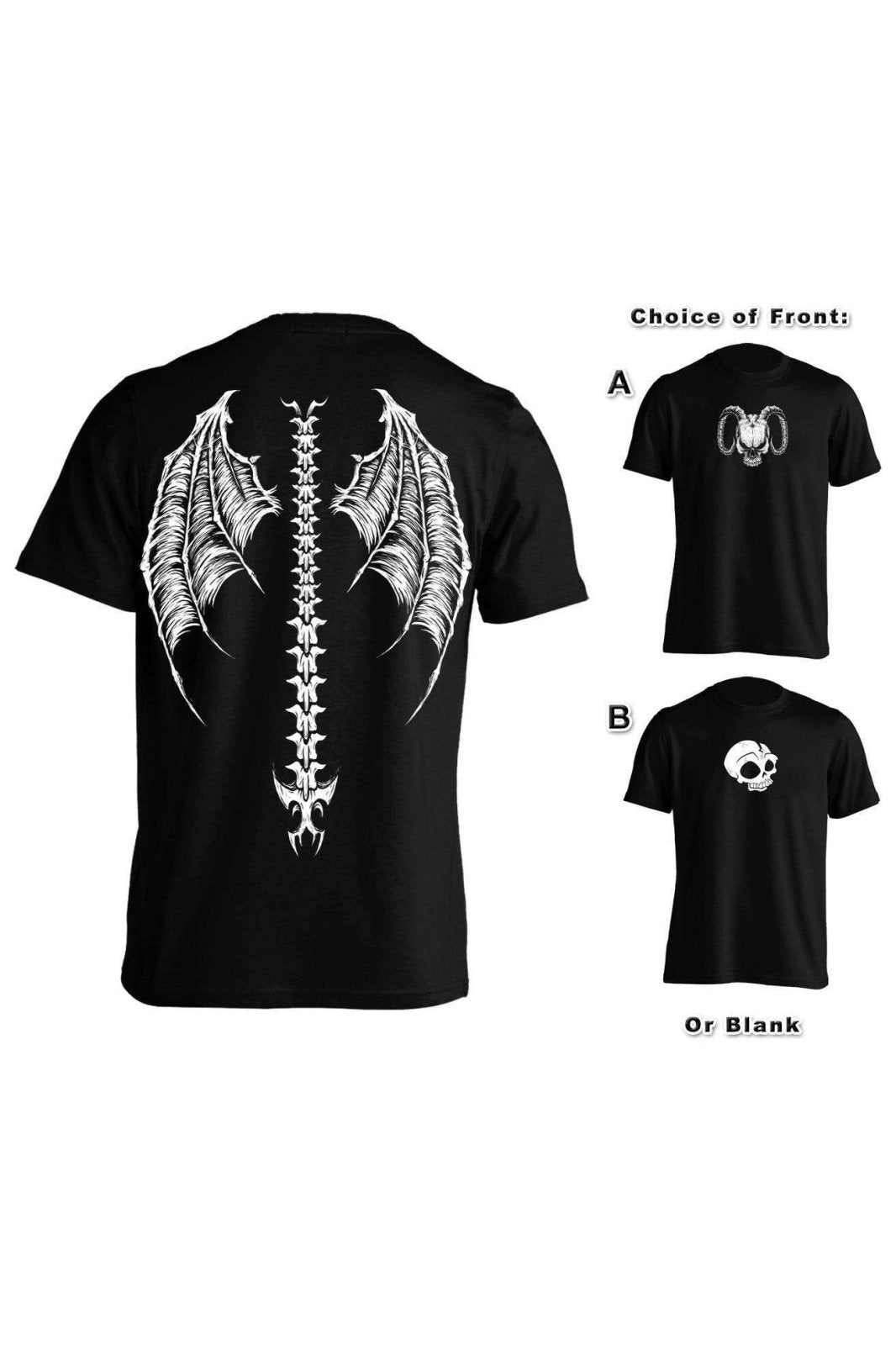 Demon Wings T-shirt - graphic t-shirt - VampireFreaks - VampireFreaks