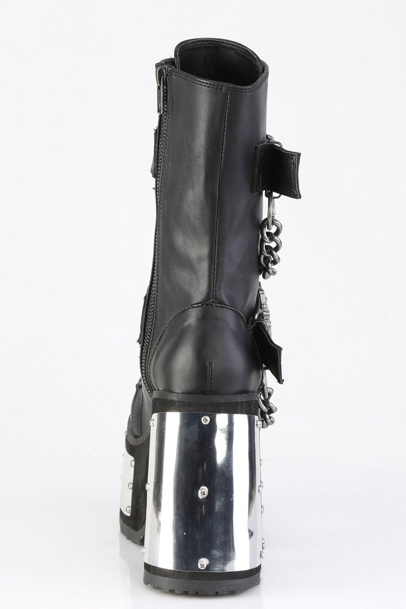 womens punk chunky heel platform boots