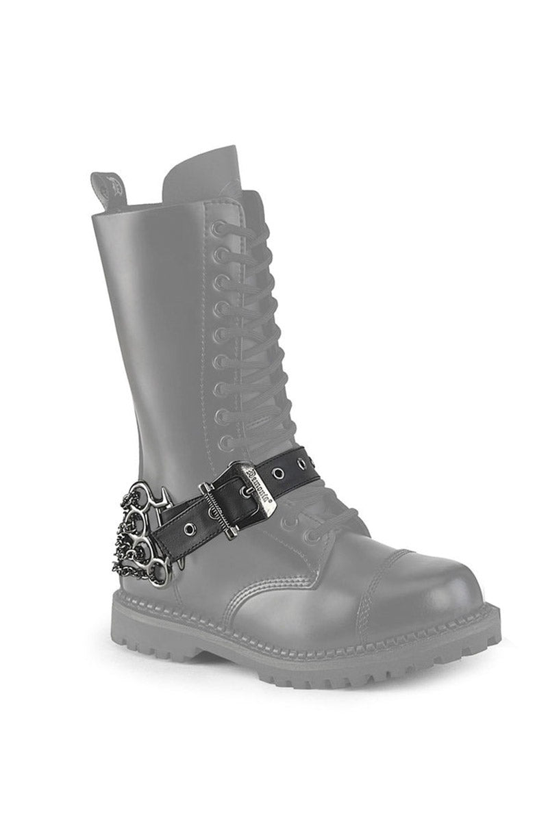 Demonia Chain Boot Harness [PAIR] - mens shoes - VampireFreaks - Demonia