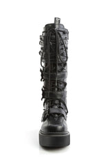 bat buckle combat boots