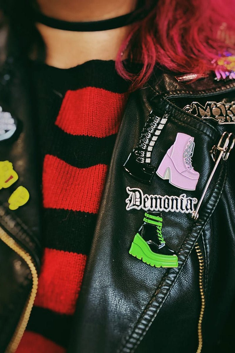 Demonia Shoes Multi Pack Enamel Pin Set