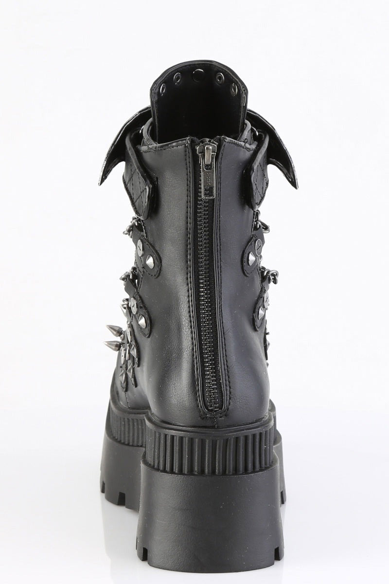 metal spikes and chain demonia boots