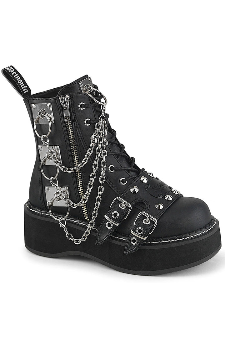 goth skeleton hand chain boots