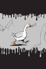 goose with knife goth grunge punk socks