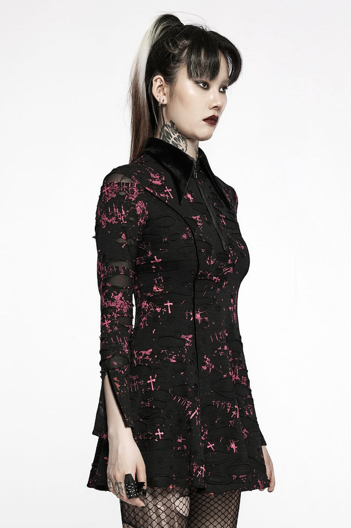 Designer Blood Splattered Dress - dresses - VampireFreaks - Punk Rave