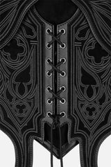 Moth backpack with  Decorative corset lacing with tassel-ended cords