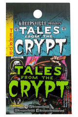 Kreepsville Tales from the Crypt text logo pin accessory