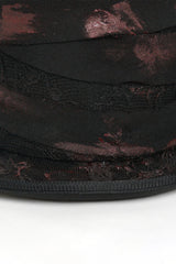 Lace and ruffle mens top hat