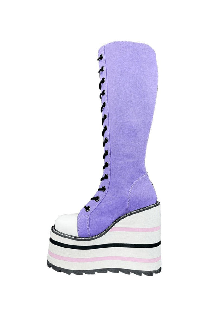 Detention Kuromi Platform Boots [Lavender] - womens shoes - VampireFreaks - YRU