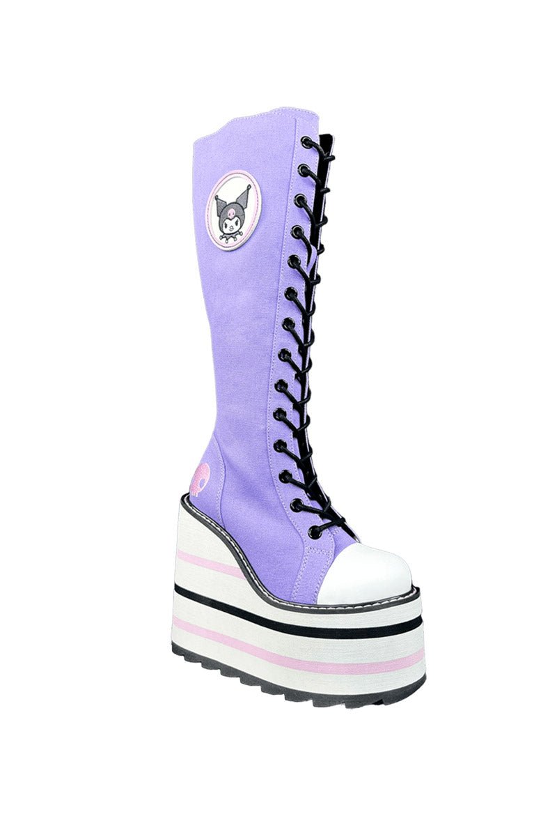 Detention Kuromi Platform Boots [Lavender] - womens shoes - VampireFreaks - YRU