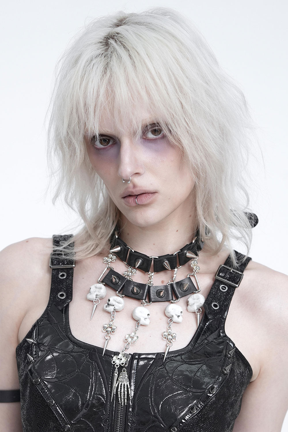 punk spiked choker