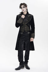 Devil fashion black dress pants for men