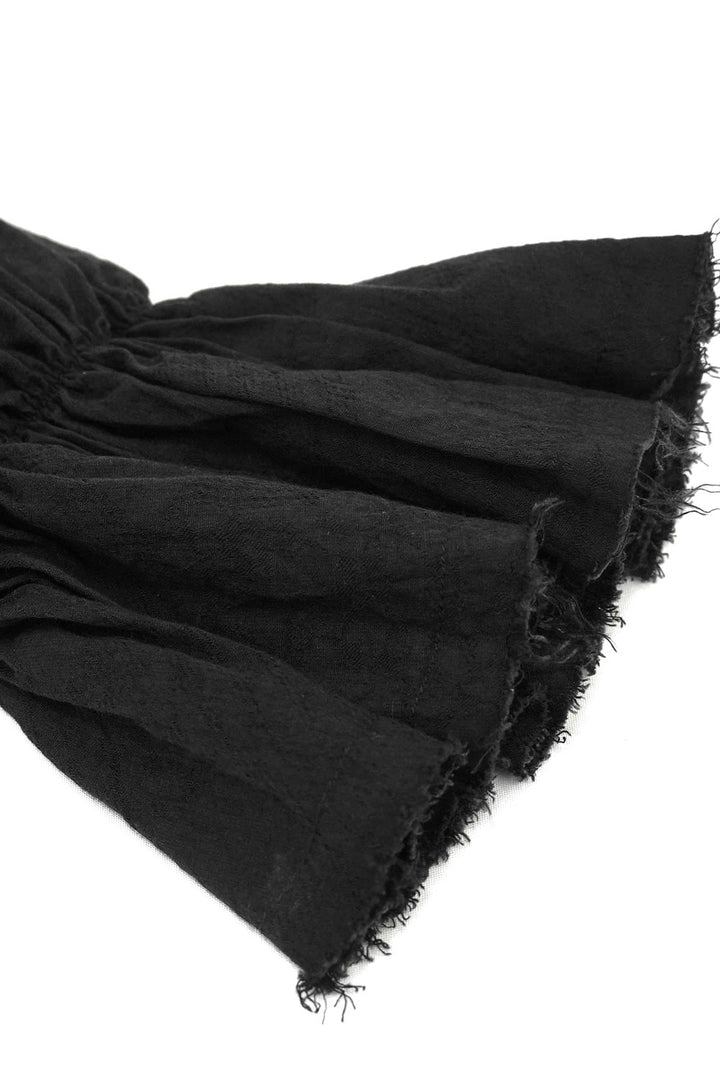 mens distressed historical shirt with flared cuffs
