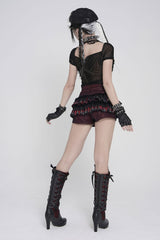short sleeve womens goth fashion shirt