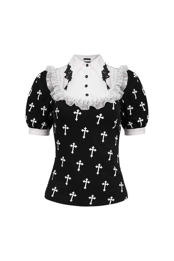 gothic lolita collared blouse