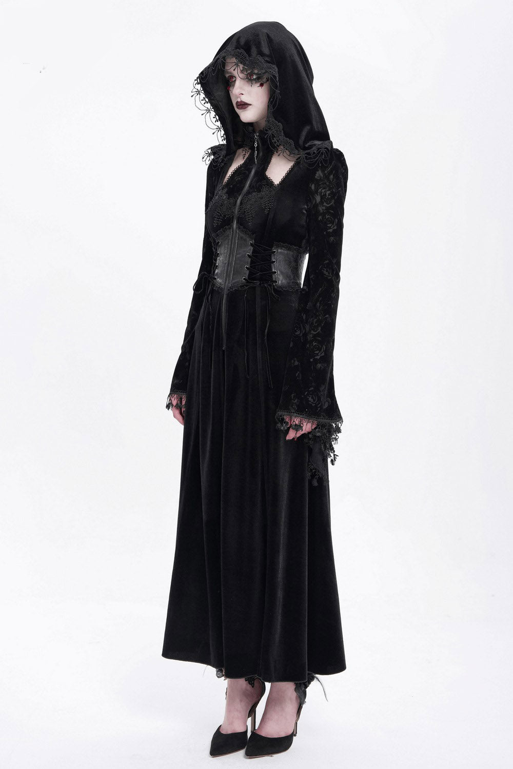 womens black velvet whimsigoth clothing