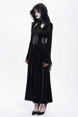 womens black velvet whimsigoth clothing