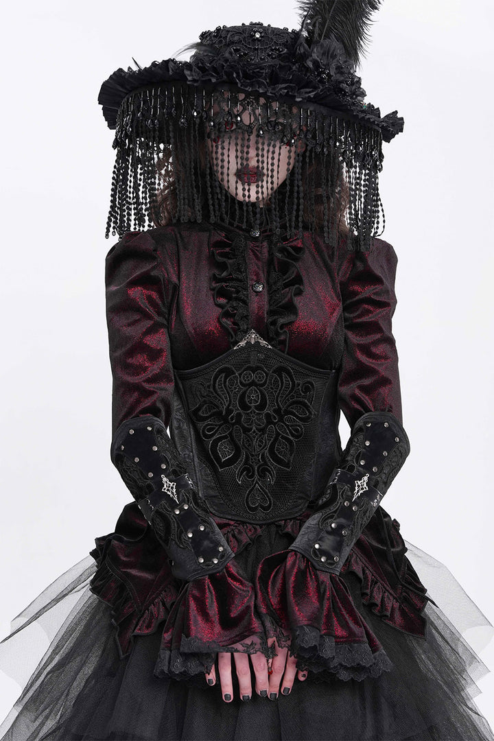black steampunk gloves 