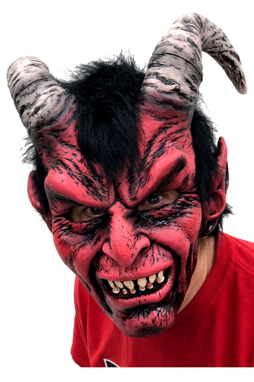 Diablo Red Devil Krampus Latex Mask