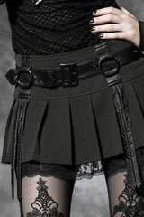 Diabolical Pleated Mini Skirt - skirts - VampireFreaks - Punk Rave