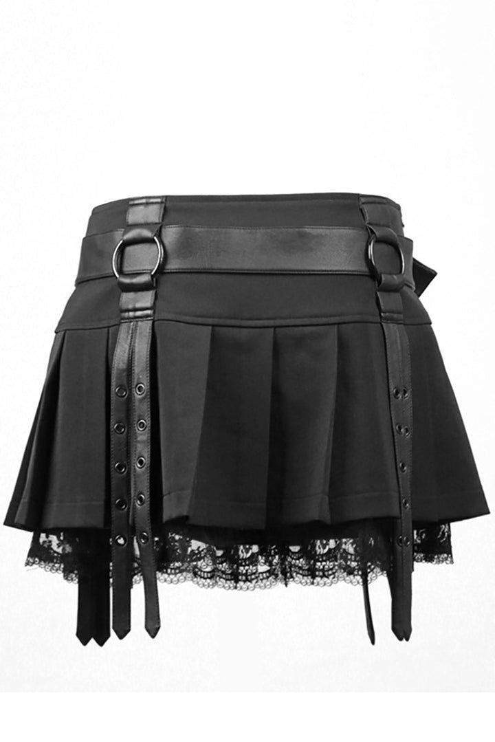 Diabolical Pleated Mini Skirt - skirts - VampireFreaks - Punk Rave