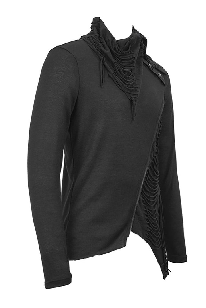 Dieselpunk Knit Long Sleeve Top - mens tops - VampireFreaks - Devil Fashion