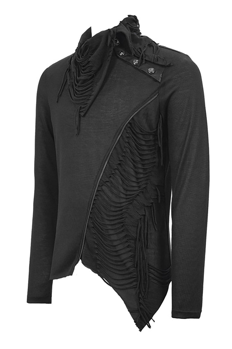 Dieselpunk Knit Long Sleeve Top - mens tops - VampireFreaks - Devil Fashion