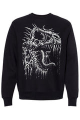 t-rex dinosaur fossil bones sweatshirt 
