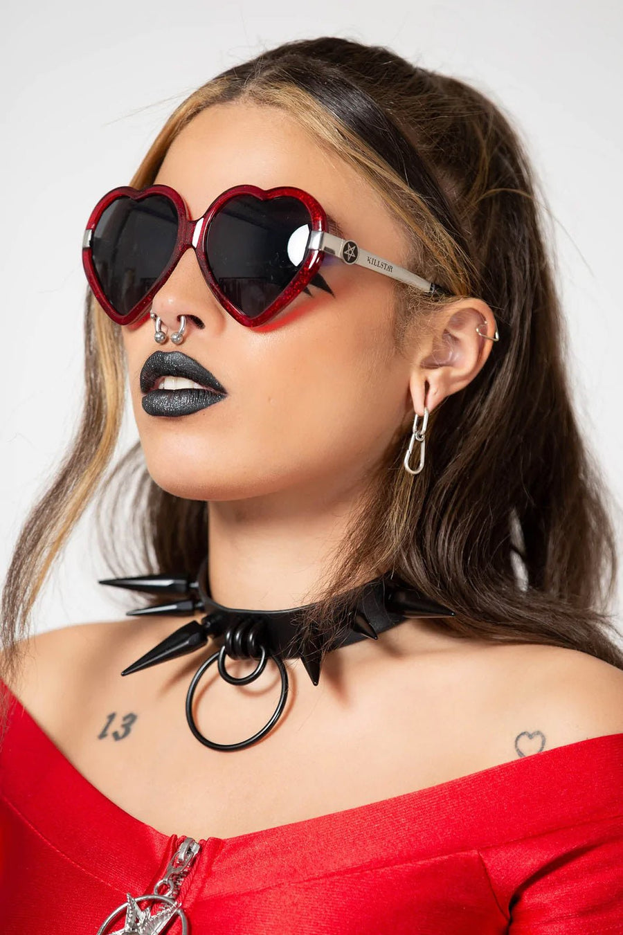 Disco Enfer Sunglasses [Scarlet] - goggles & glasses - VampireFreaks - Killstar