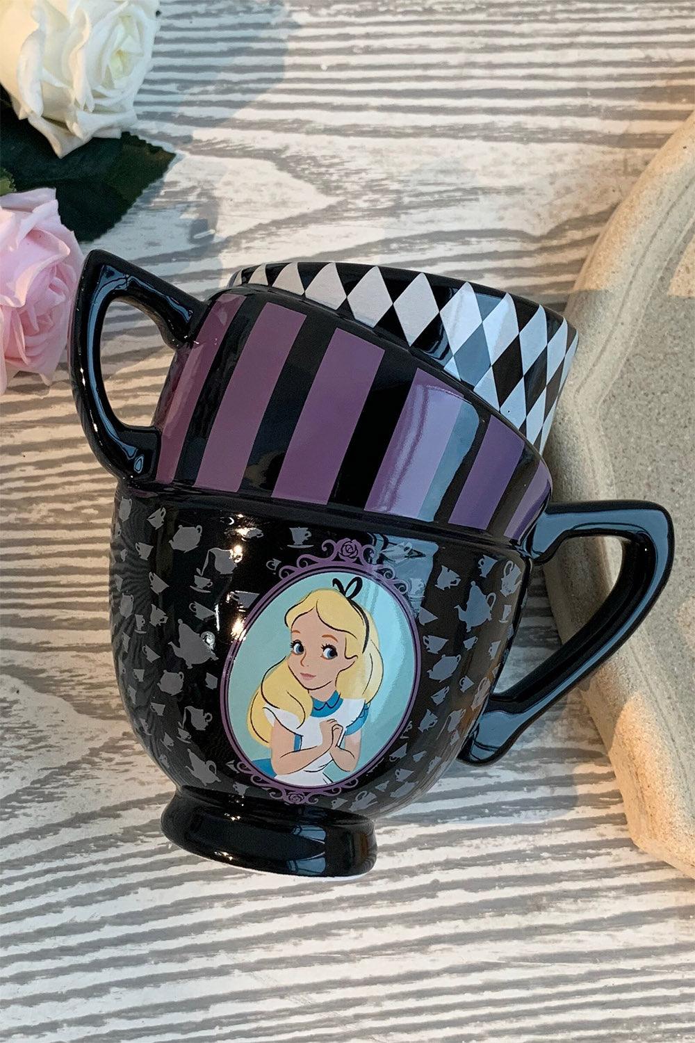 Disney's Alice in Wonderland Stacked Teacups Mug - housewares - VampireFreaks - Silver Buffalo