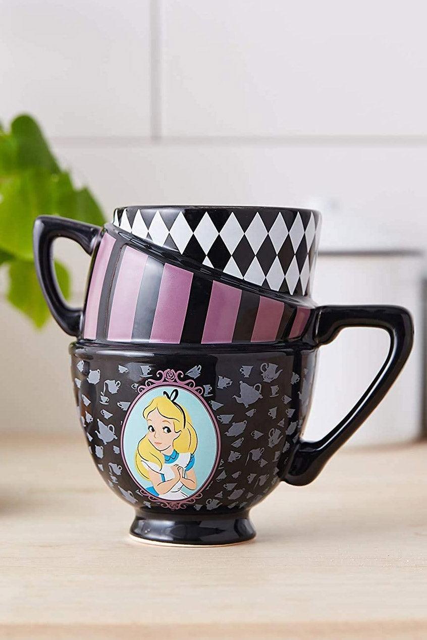 Disney's Alice in Wonderland Stacked Teacups Mug - housewares - VampireFreaks - Silver Buffalo