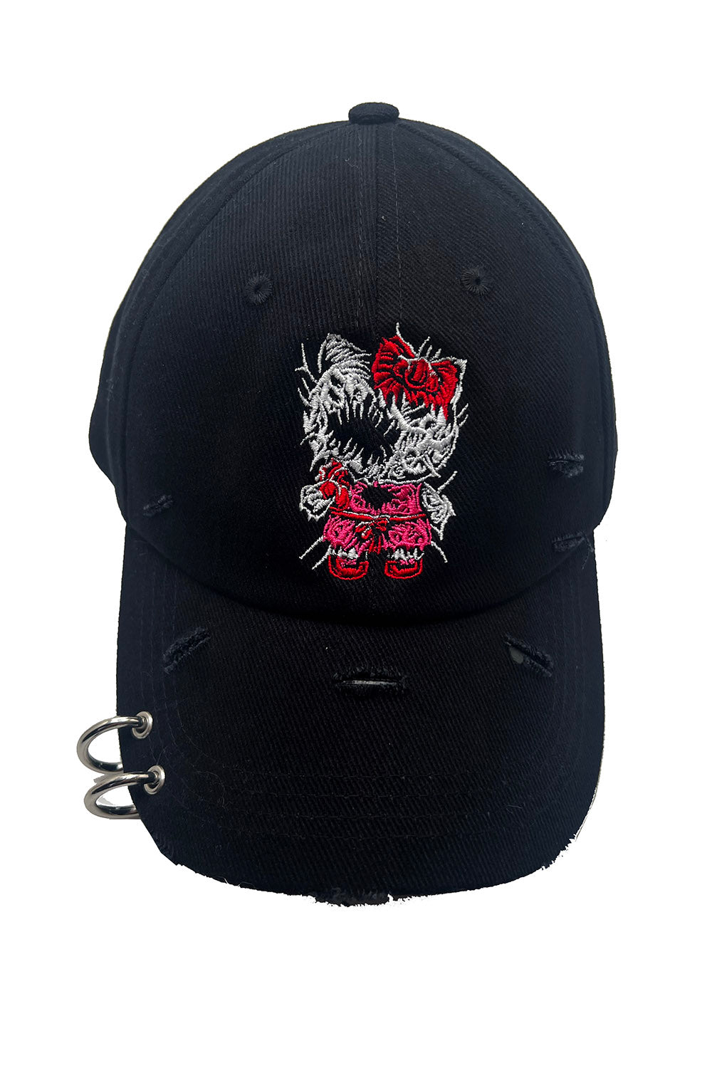gothic baseball hat with piercings