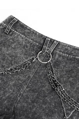 mens chain o-ring gothic pants