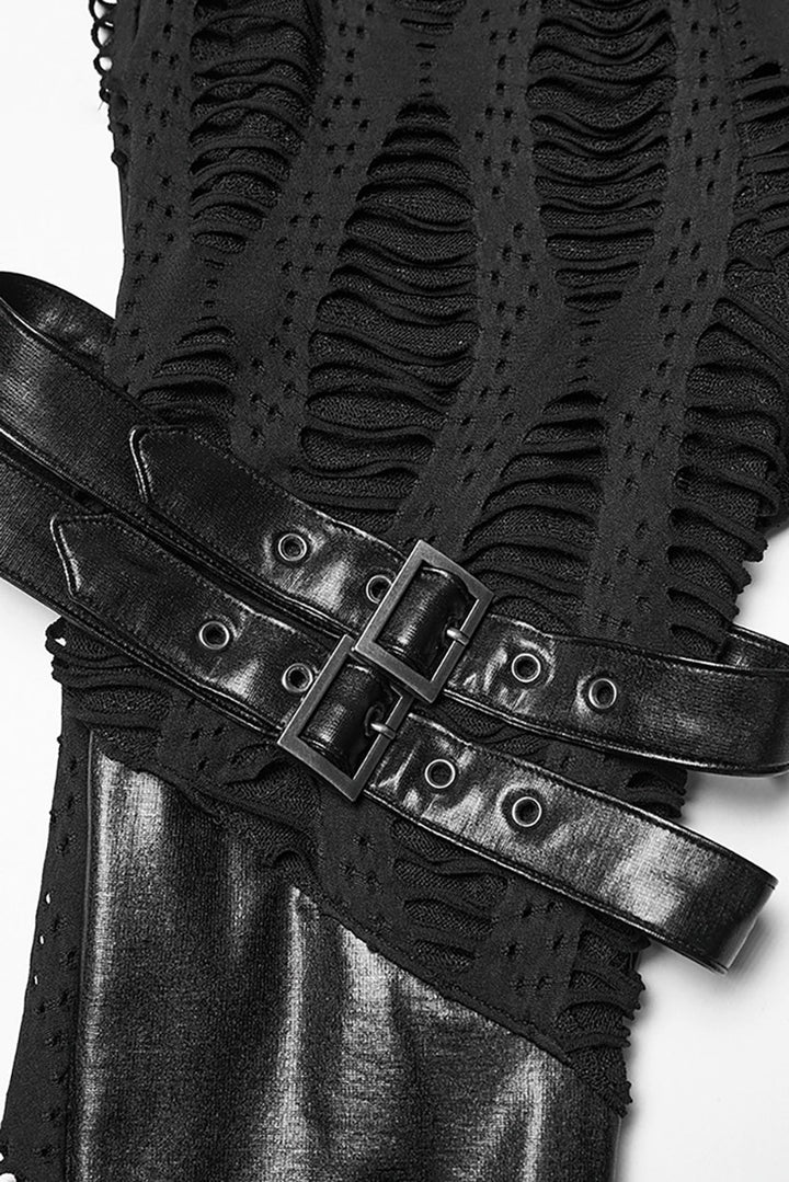 womens buckle strap apocalyptic leggings 