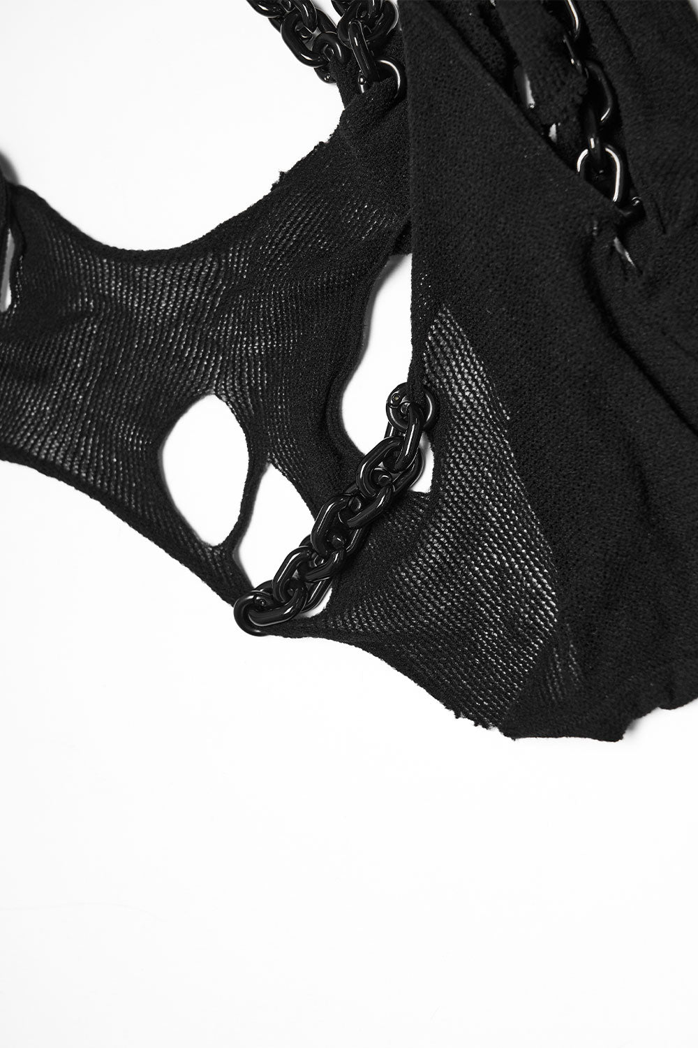 cutout womens halter top with chain detail from punk rave
