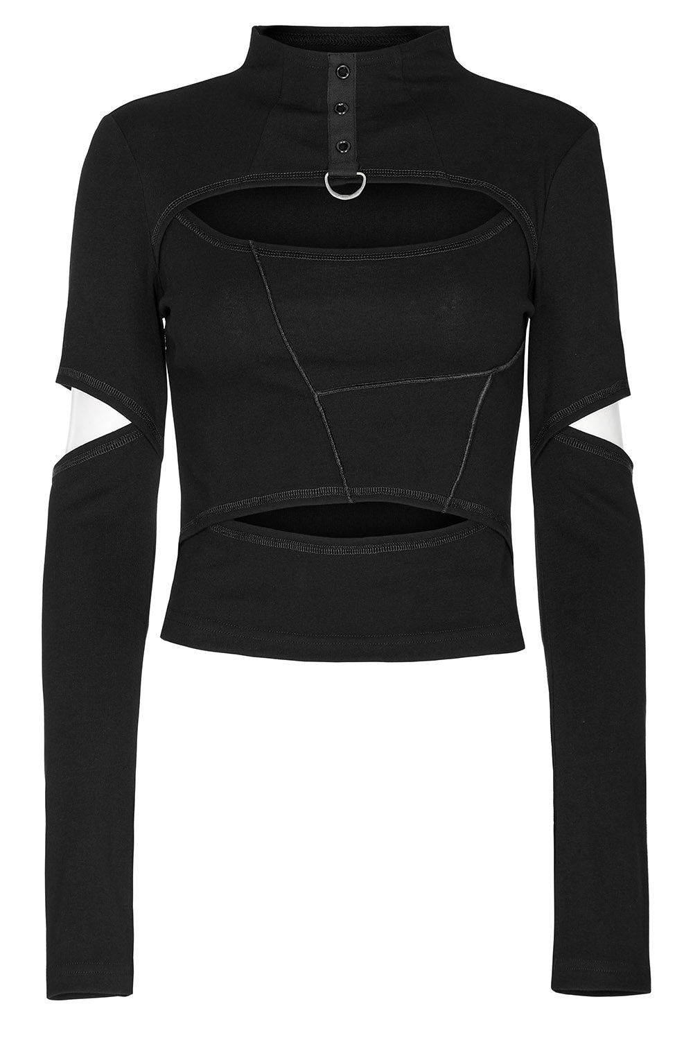 Doll Stitches Hollow - Out Top[BLACK] - womens tops - VampireFreaks - Punk Rave